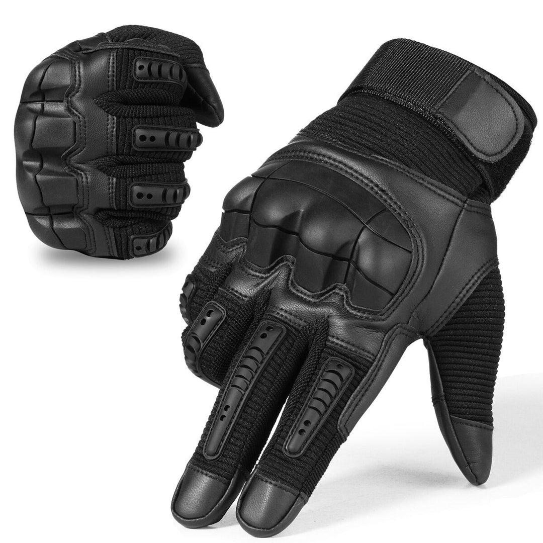 Close-up of unisex winter sports gloves with textured grip for cycling and outdoor activities