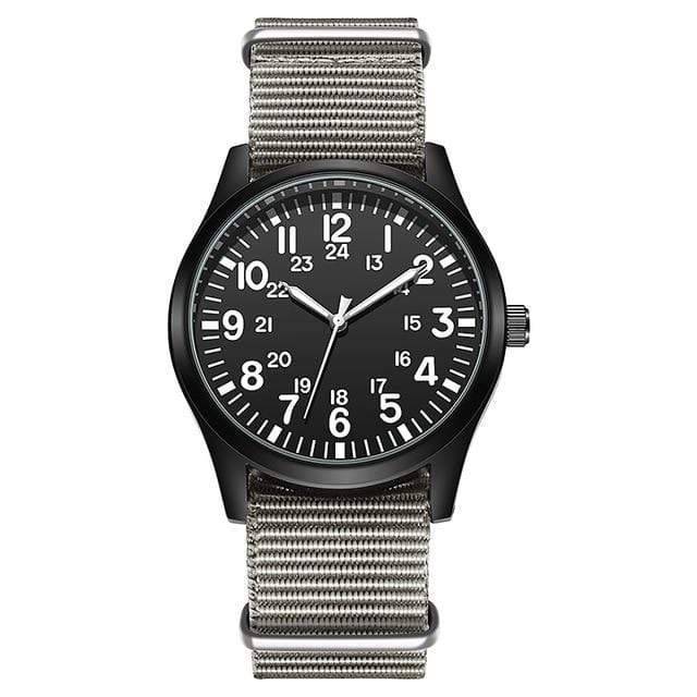 Adventure gear unisex quartz watch, featuring a strong nylon strap and a robust, casual design.
