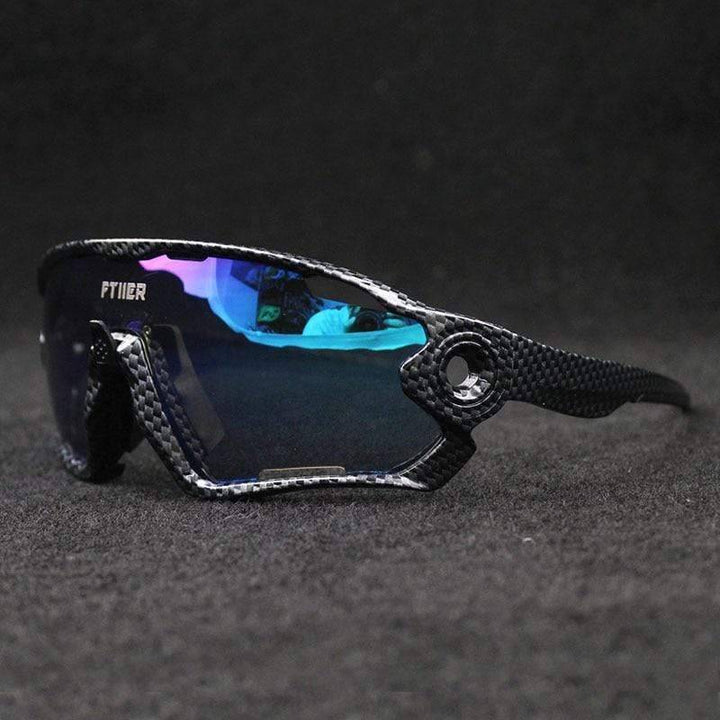 Unisex photochromic sports sunglasses, UV400 protection, ideal for outdoor cycling and hiking