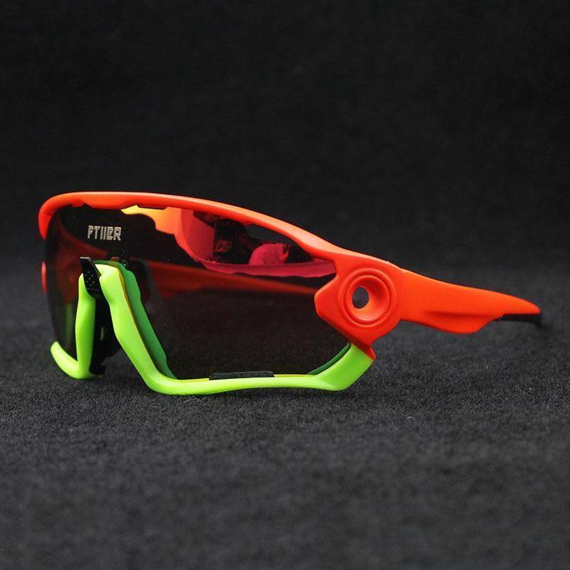 Durable unisex photochromic eyewear, UV400 protection for cycling and outdoor adventures