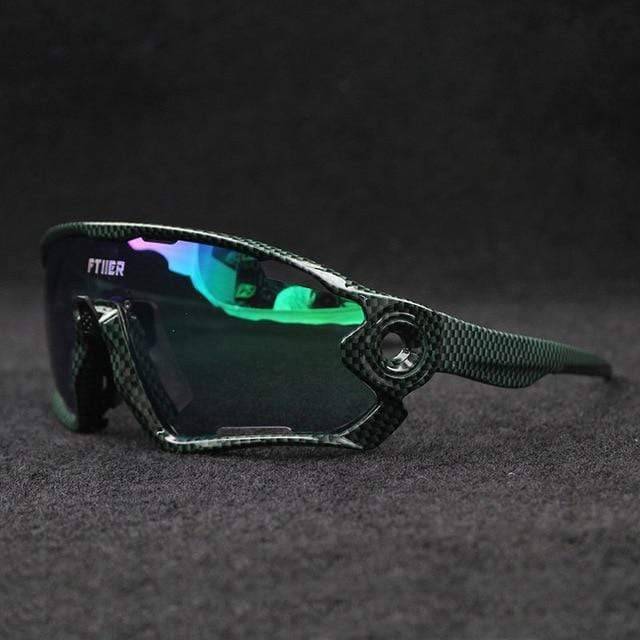 Rugged photochromic sports sunglasses, UV400 protection for challenging outdoor conditions