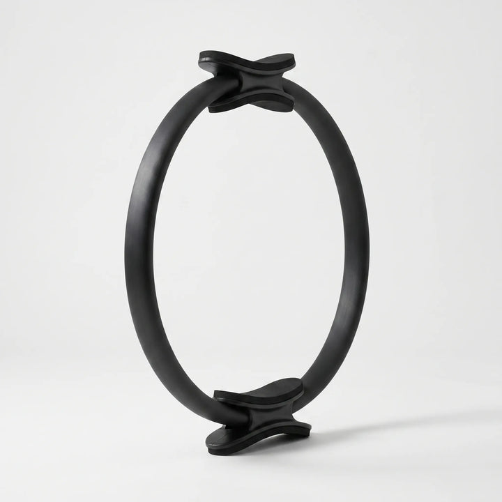 Ergonomic Pilates resistance ring, ideal for targeted home gym exercises to improve strength and flexibility.