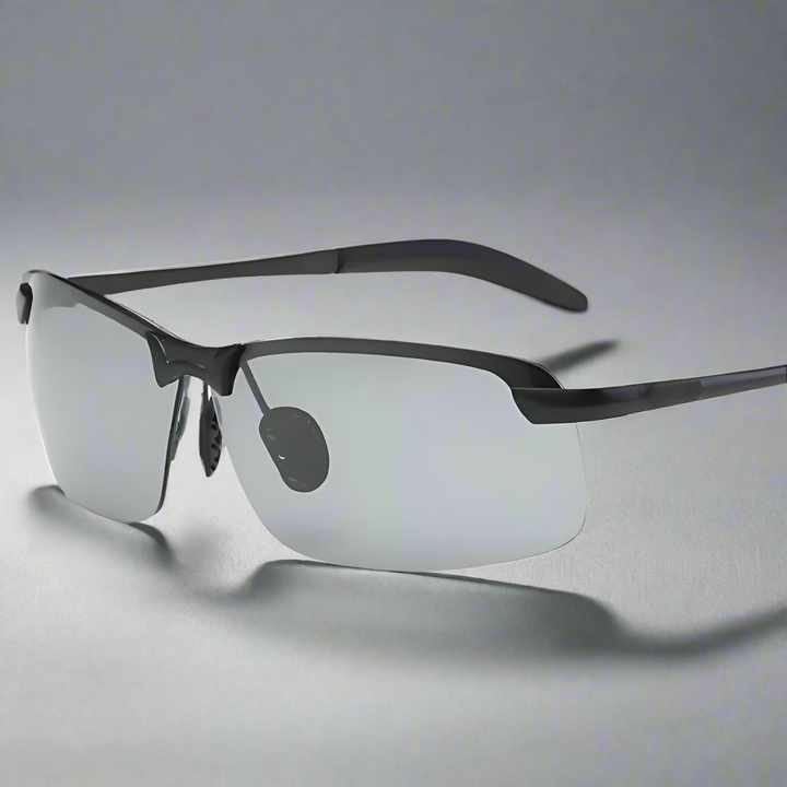 Unisex Polarized Photochromic Sports Sunglasses with UV400 protection for glare reduction in outdoor activities.