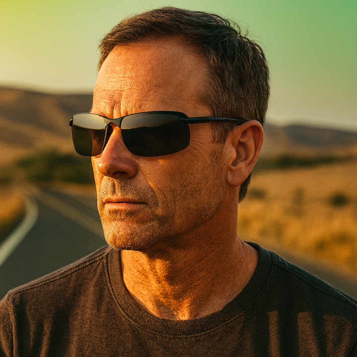 Adaptive UV400 Photochromic Polarized Sports Sunglasses, unisex. Glare reduction for driving, fishing & outdoor use.