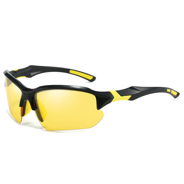 Advanced unisex polarized sports sunglasses, providing superior protection and enhanced clarity for outdoor enthusiasts.