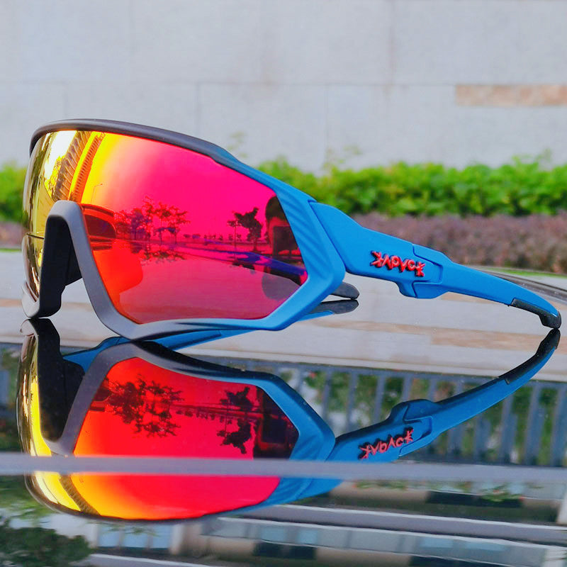 Crystal-clear polarized sports sunglasses, designed for optimal performance in cycling, running, and all outdoor activities.