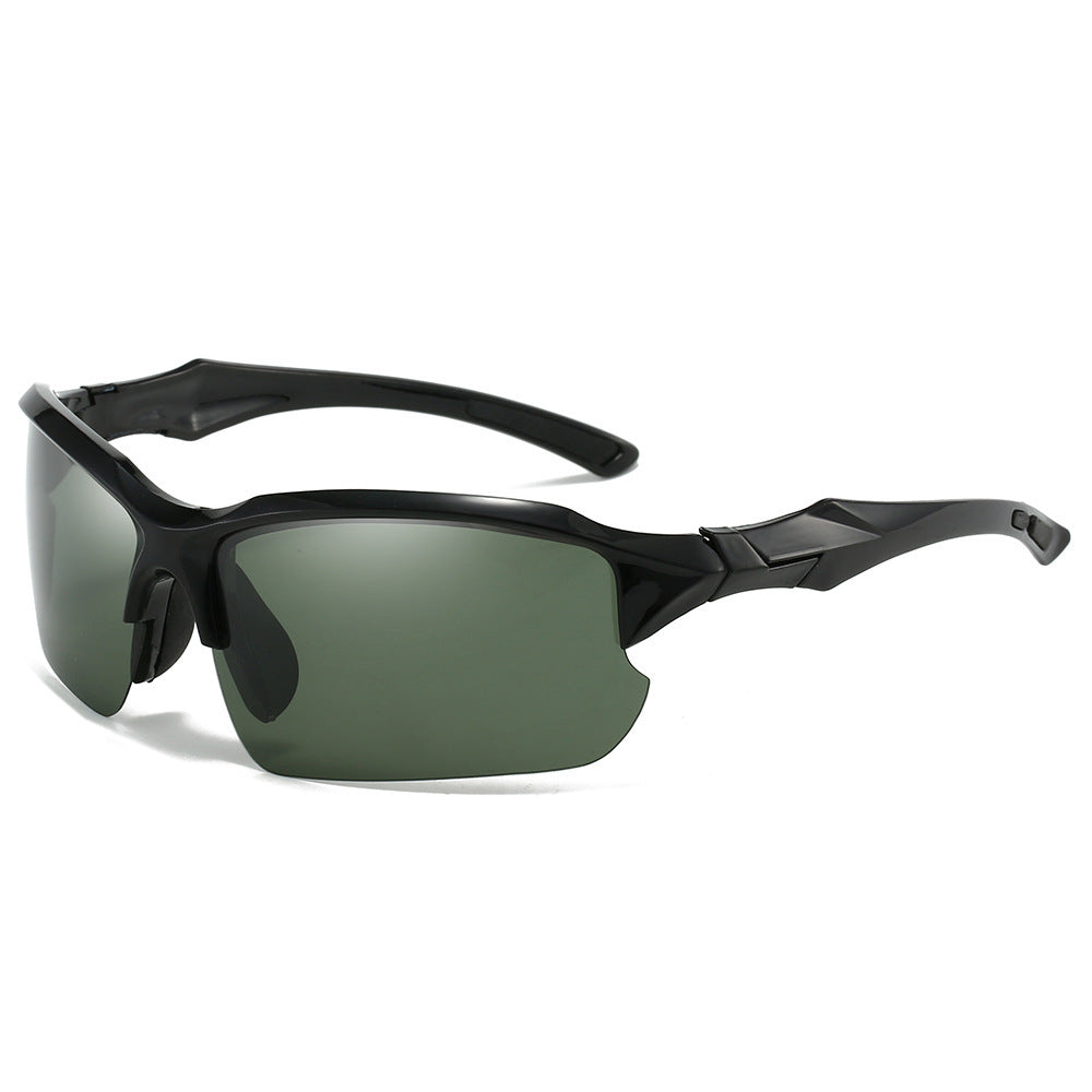 Versatile unisex polarized sports sunglasses for trekking, running, and all outdoor activities, with UV protection.
