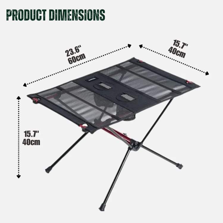Durable aluminum folding table for camping, a versatile piece of outdoor gear
