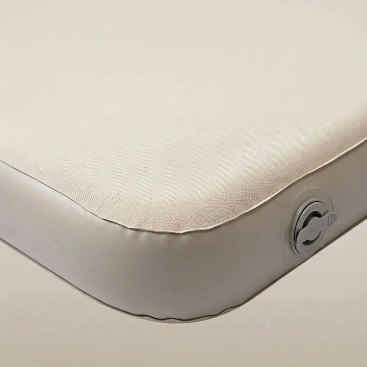 Comfortable camping air mattress, ideal for outdoor activities & camp furniture. Portable inflatable bed for sleep.