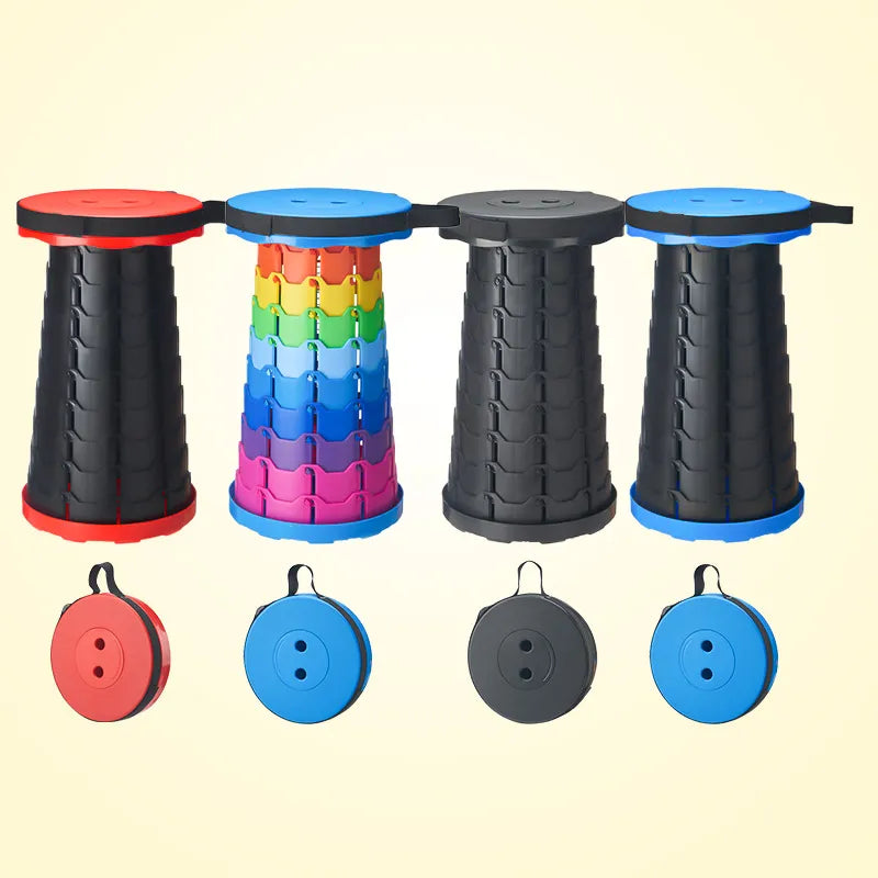 Unisex portable collapsible stool for outdoor activities, camping, hiking, fishing, travel