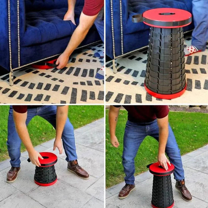 Compact travel accessory: a folding stool for camping, hiking, and outdoor events