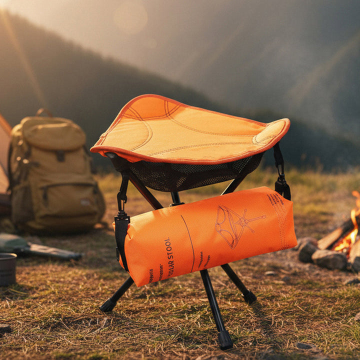 Durable rotating fishing stool, a must-have lightweight camping and hiking accessory