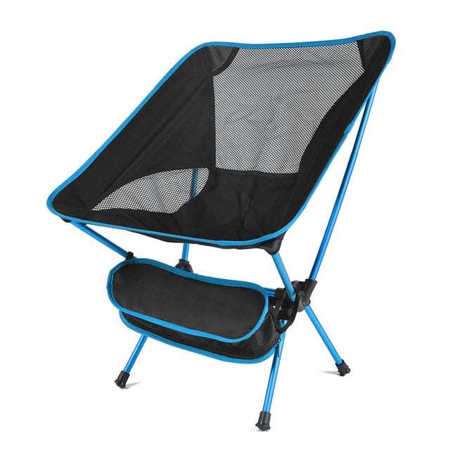 Unisex portable fishing chair, green, sturdy steel frame, perfect for camping and picnics