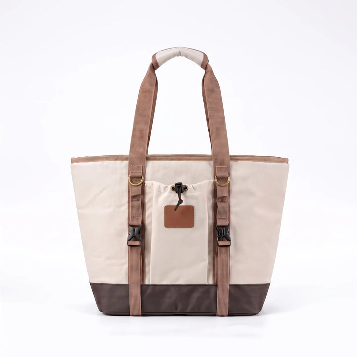 Foldable insulated cooler bag, ideal for outdoor camping & picnic food storage. Easy carry travel lunch bag.