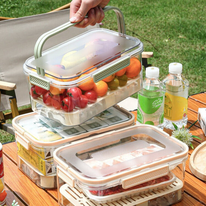 High-quality leakproof food container, unisex design for camping and meal prep.