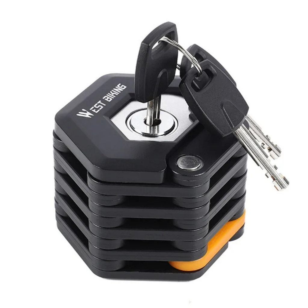 Unisex premium bicycle U-lock with included key for bike security and anti-theft protection