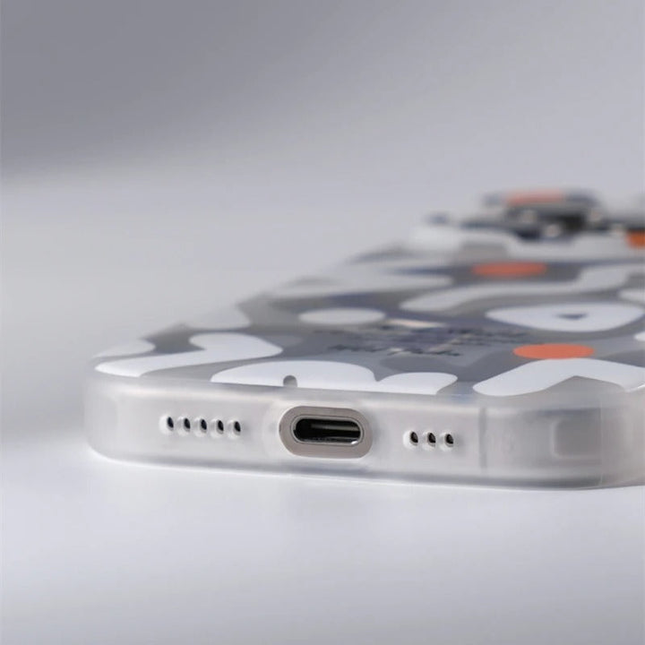 Bold graffiti design iPhone case, highly protective, durable, and an anti-scratch tech accessory.