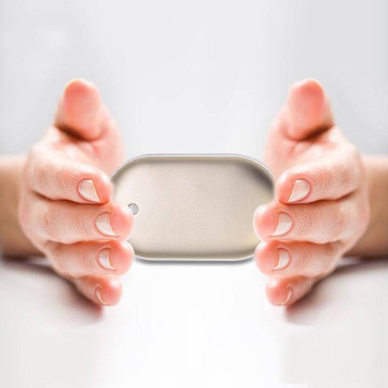 Electric hand warmer power bank in ergonomic design, perfect for cold weather accessories