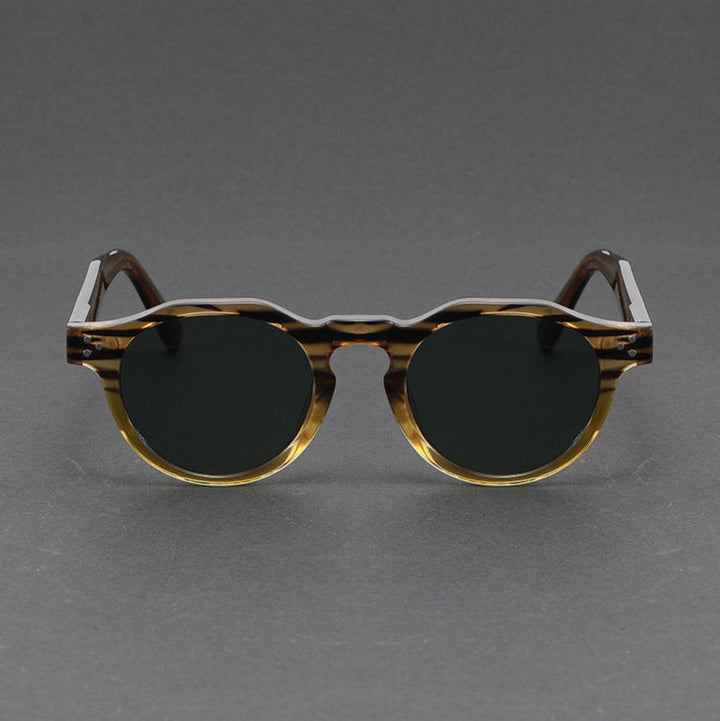 Classic unisex retro sunglasses with polarized lenses, offering superior UV eye protection & reduced glare.