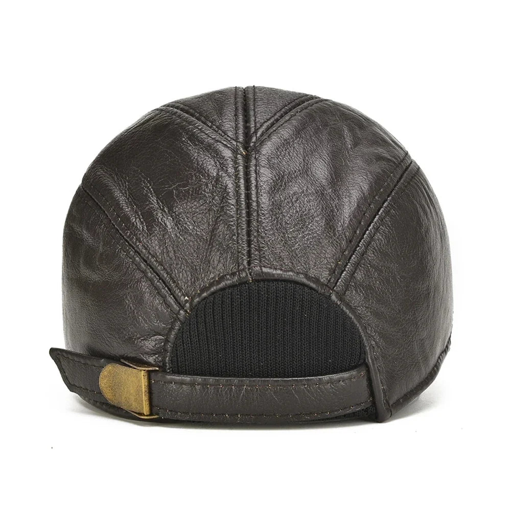 Adjustable unisex genuine leather Western hat, ideal for achieving a classic rodeo cowboy style.