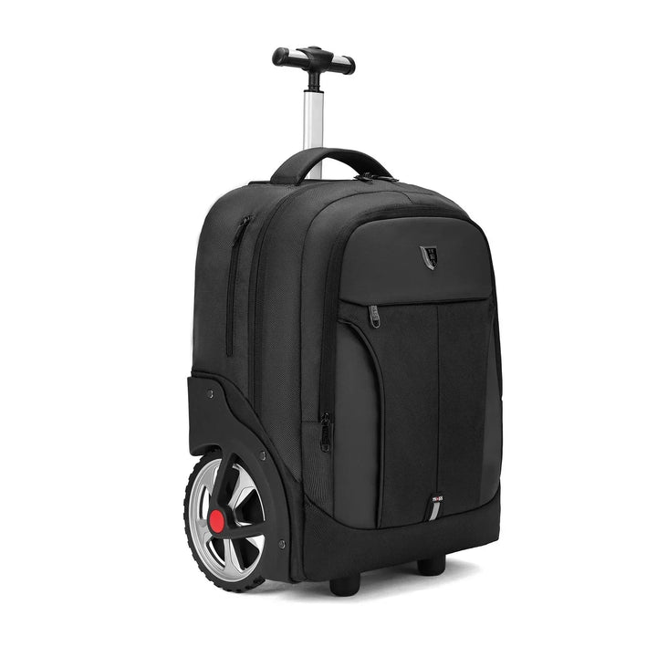 Robust convertible travel bag & rolling luggage, great for short trips or daily commute, durable construction.