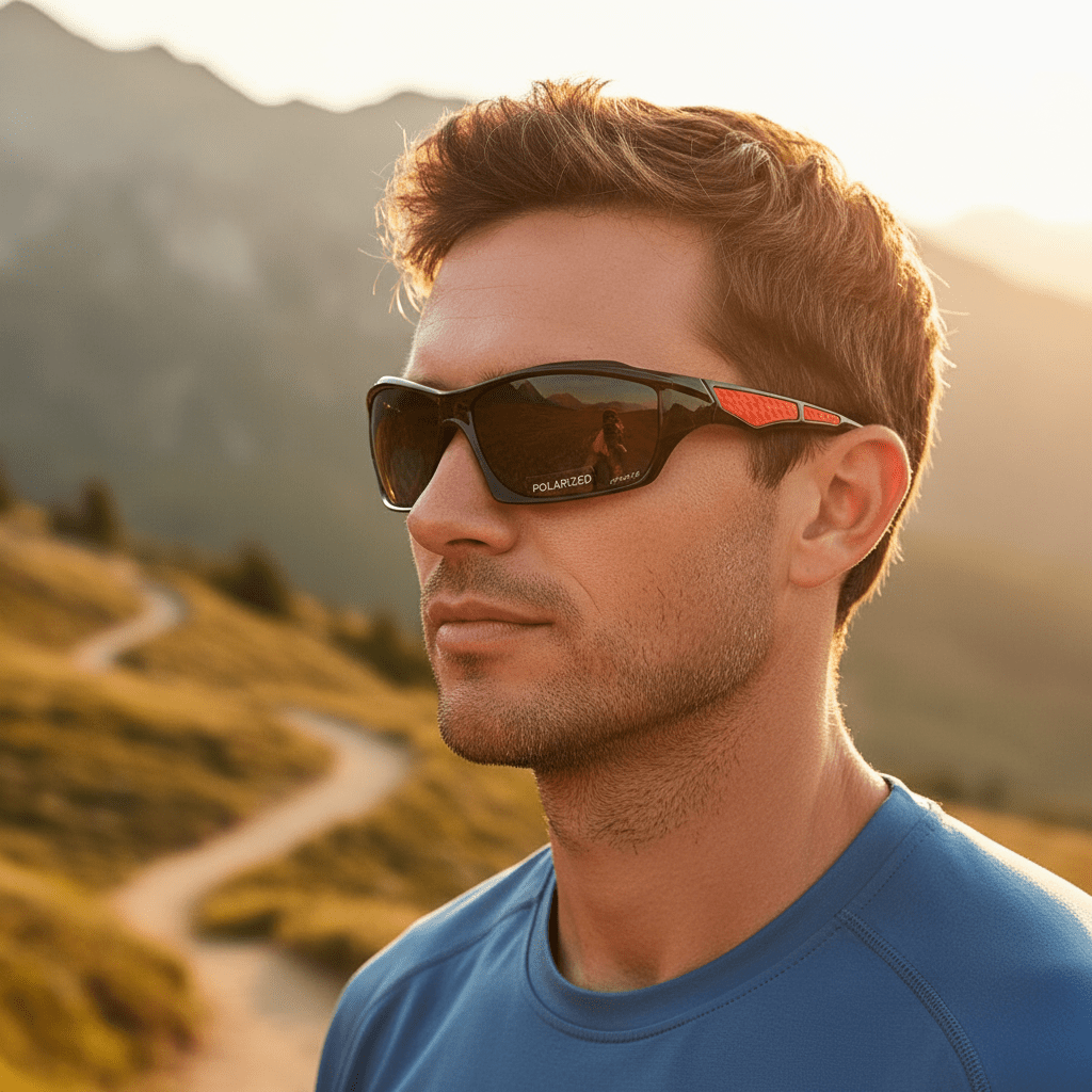 Unisex round polarized sunglasses with UV400 eye protection for anti-glare outdoor style.