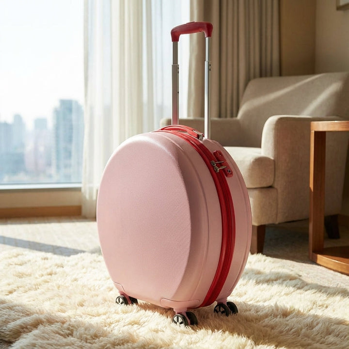 Unisex scratch-resistant hard shell carry-on suitcase with smooth spinner wheels, perfect for travel & weekend trips.