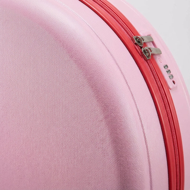 Durable, scratch-resistant unisex carry-on suitcase. Hard shell design and spinner wheels make travel effortless.