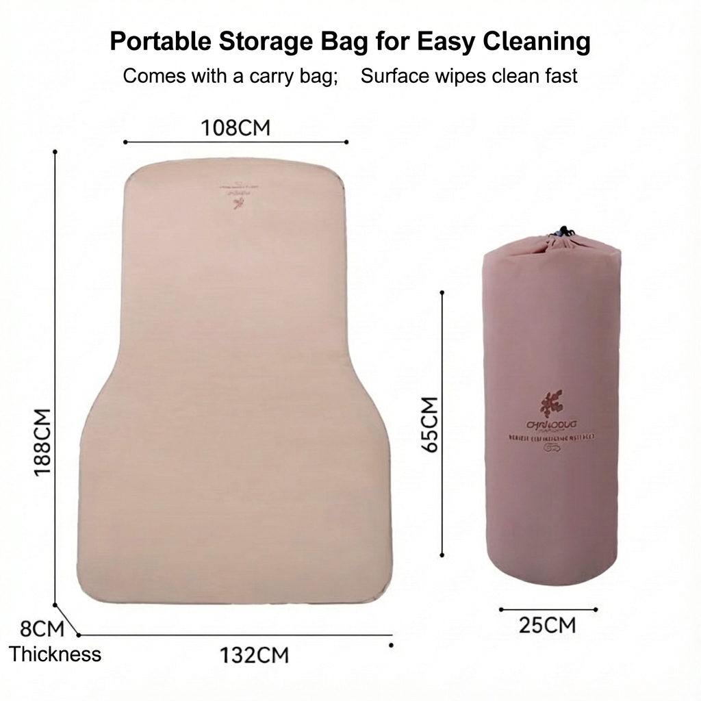 Easy-to-use self-inflating air mattress for SUV, lightweight and portable for camping comfort