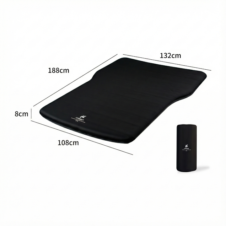 Premium self-inflating air mattress for SUV, essential travel gear for comfortable road trips