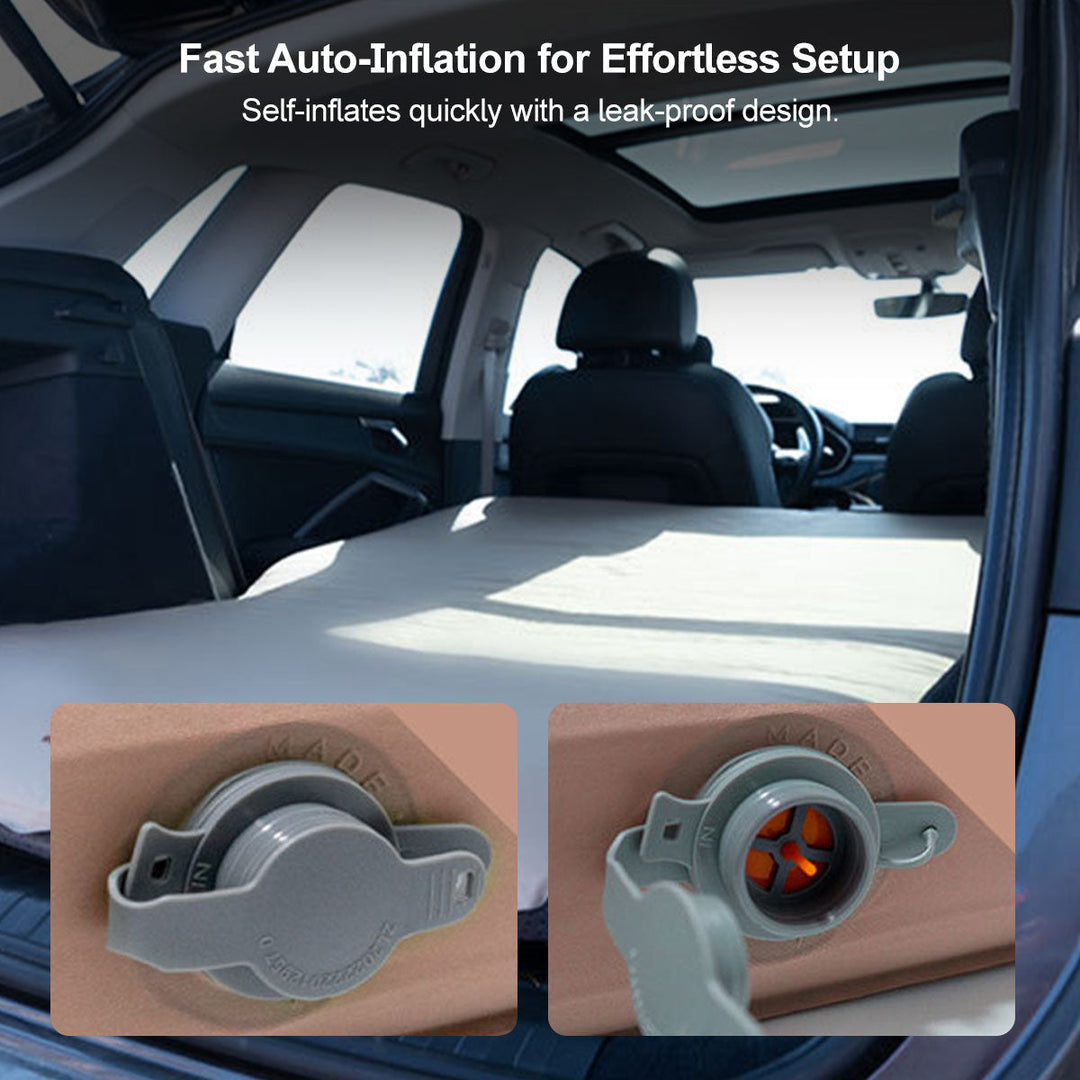 SUV inflatable bed, self-inflating air mattress for comfortable car camping and travel gear