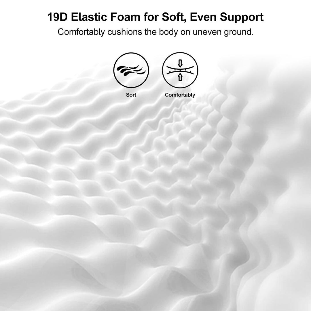Portable self-inflating air mattress, perfect for SUV back seats on outdoor road trips