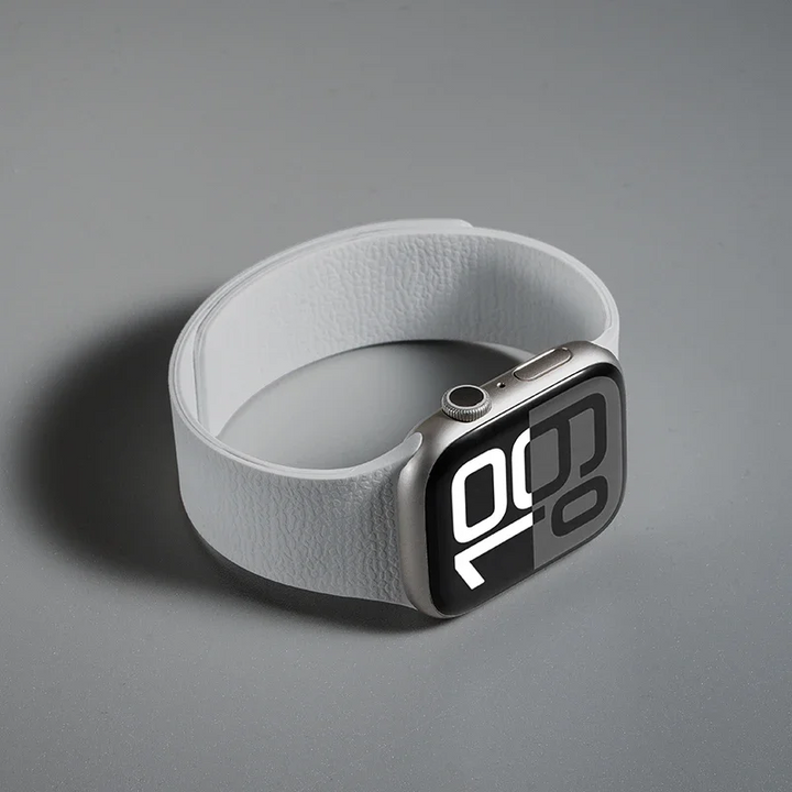 High-quality silicone smartwatch strap with strong magnetic clasp, ultimate comfort.