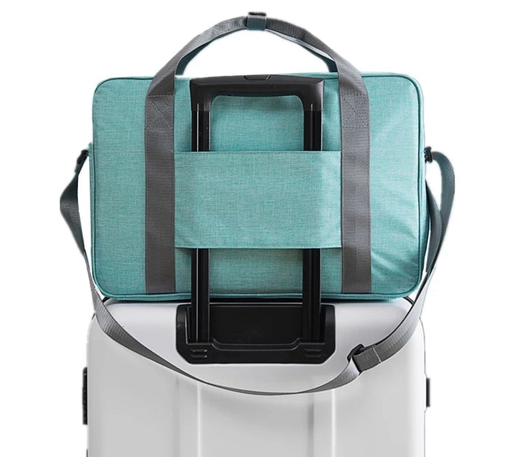 Unisex smart carry-on suitcase for organized, effortless travel. Lightweight, water-resistant luggage with easy access.