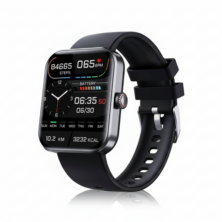 Wearable tech: unisex smart health monitor watch for comprehensive wellness tracking.