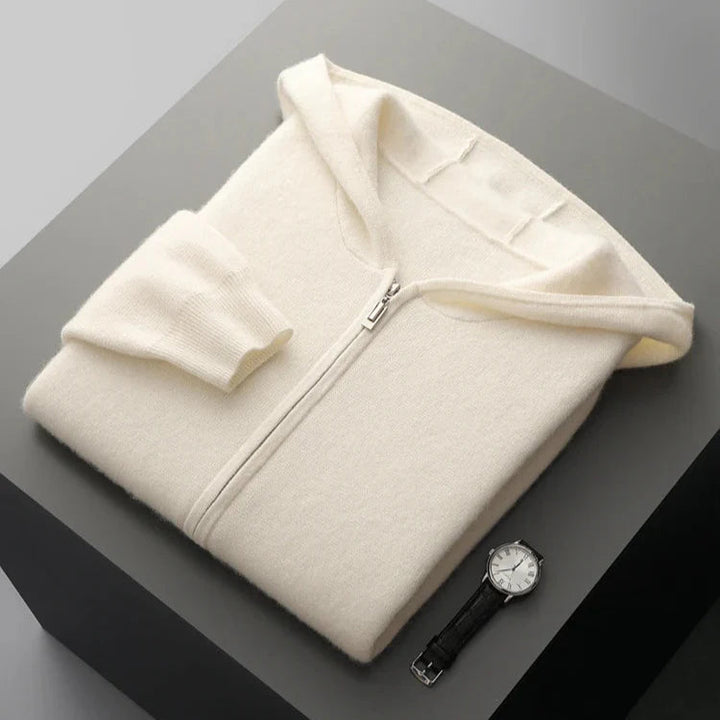 Unisex full-zip hoodie, designed for ultimate comfort and modern casual wear in any season.