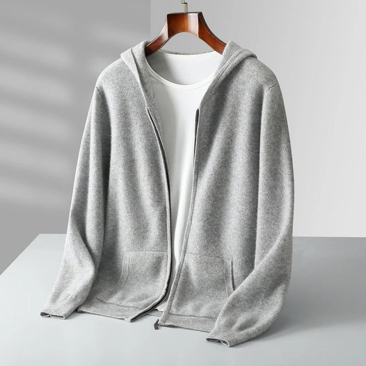 Modern full-zip hoodie, unisex design with a soft feel for versatile everyday comfort.
