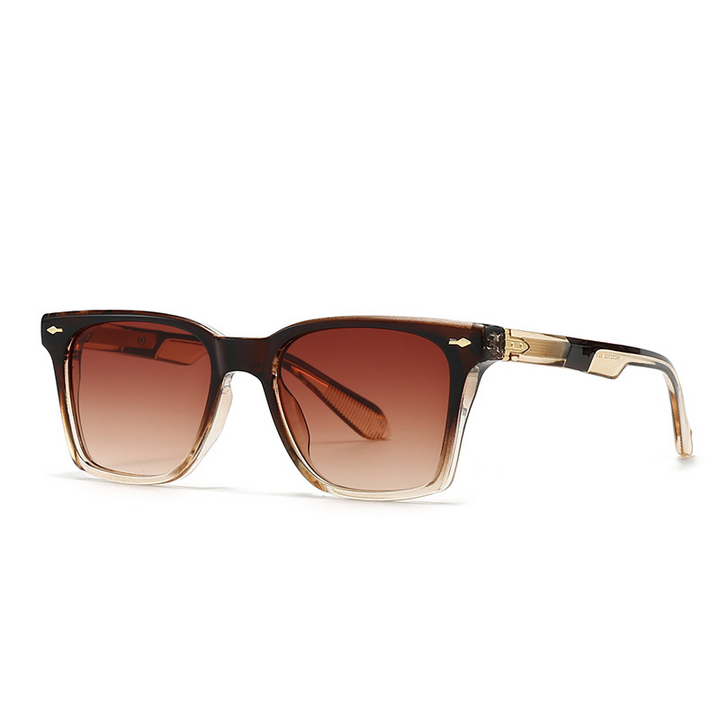 Dynamic frosted square sunglasses, perfect unisex eyewear for style, UV & glare protection.