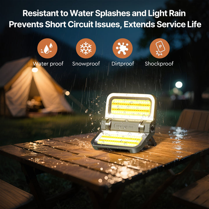 Versatile camping lantern, solar-powered for off-grid use, USB quick charge, suitable for all outdoor enthusiasts
