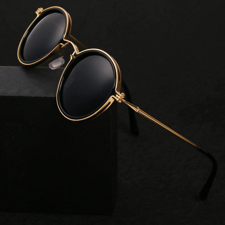 Unisex Solis polarized sunglasses featuring a unique tortoise pattern & metal frame. Anti-glare eyewear.