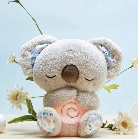 Kids' soothing plush animal with gentle light for bedtime comfort, a soft companion for peaceful sleep.