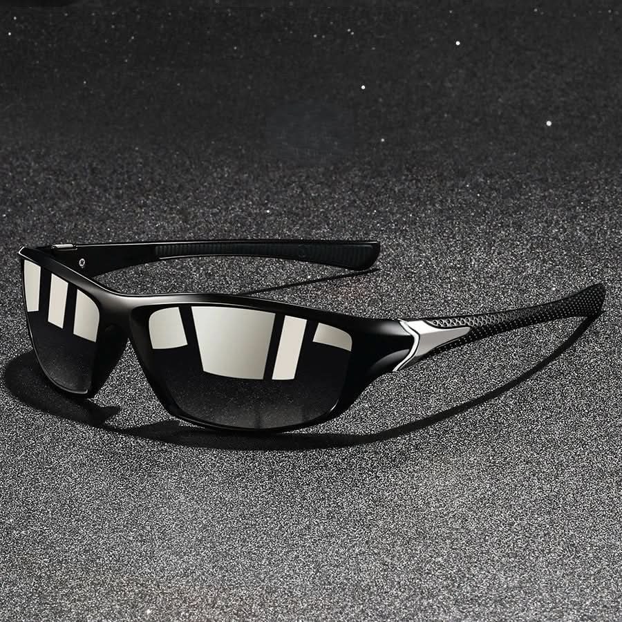 High-performance sports sunglasses, UV400 polarized, anti-glare for active unisex outdoor life.