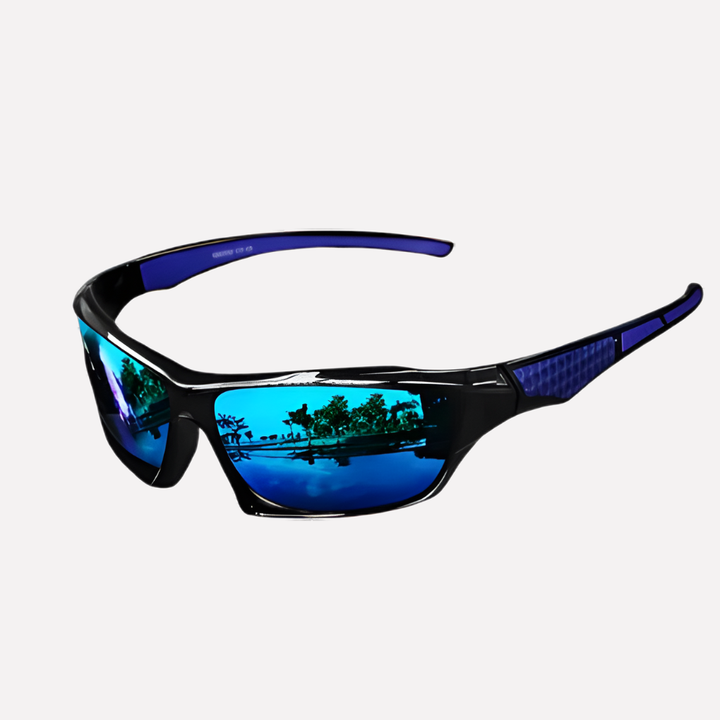 Athletic wrap sunglasses, perfect for an active lifestyle, featuring polarized UV400 protection.