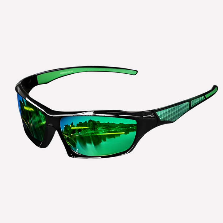 Stylish unisex sports wrap sunglasses with polarized UV400 lenses for outdoor adventures and active wear.