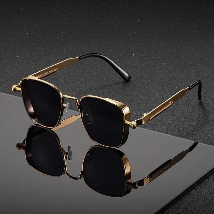 Unisex Striker Shades, bold square frame. Edgy UV protection eyewear with anti-glare.