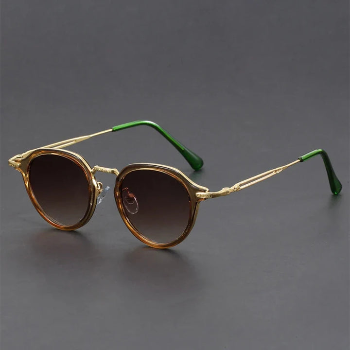 Unisex metal frame sunglasses, lightweight and durable with essential UV protection.