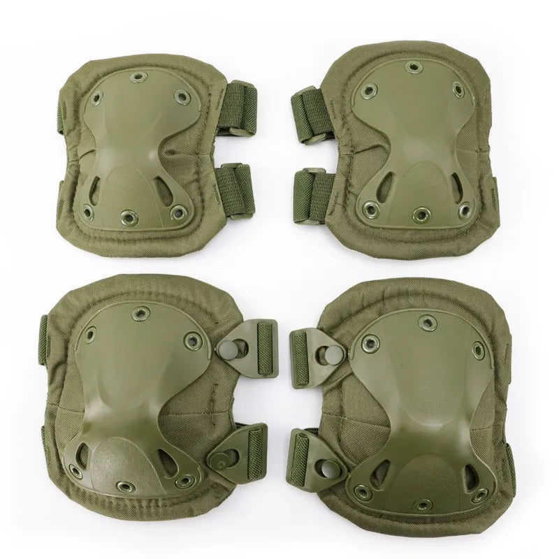 Unisex tactical camouflage knee pads, durable protective gear for airsoft and hunting sports