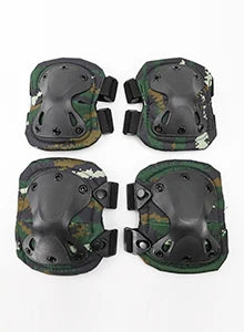 Adjustable elbow pads, tactical protective gear for airsoft players and outdoor sports activities