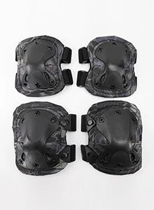 Tactical elbow pads with hard shell, providing robust protection for skating and outdoor sports