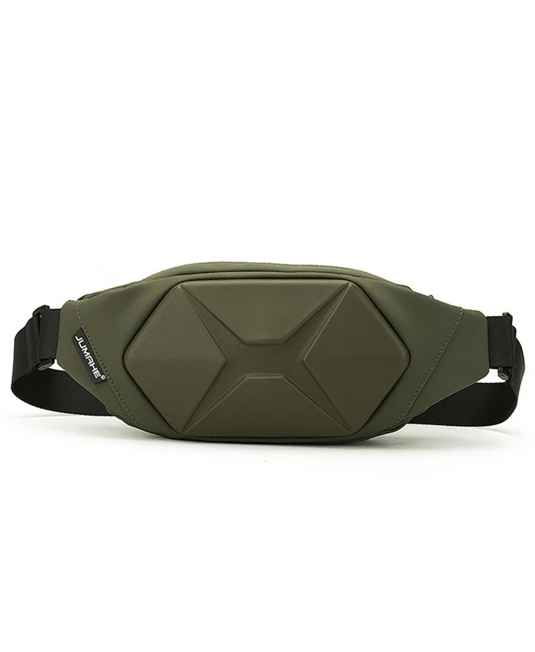Unisex tactical hard shell crossbody bag, water-resistant sling for secure everyday carry.